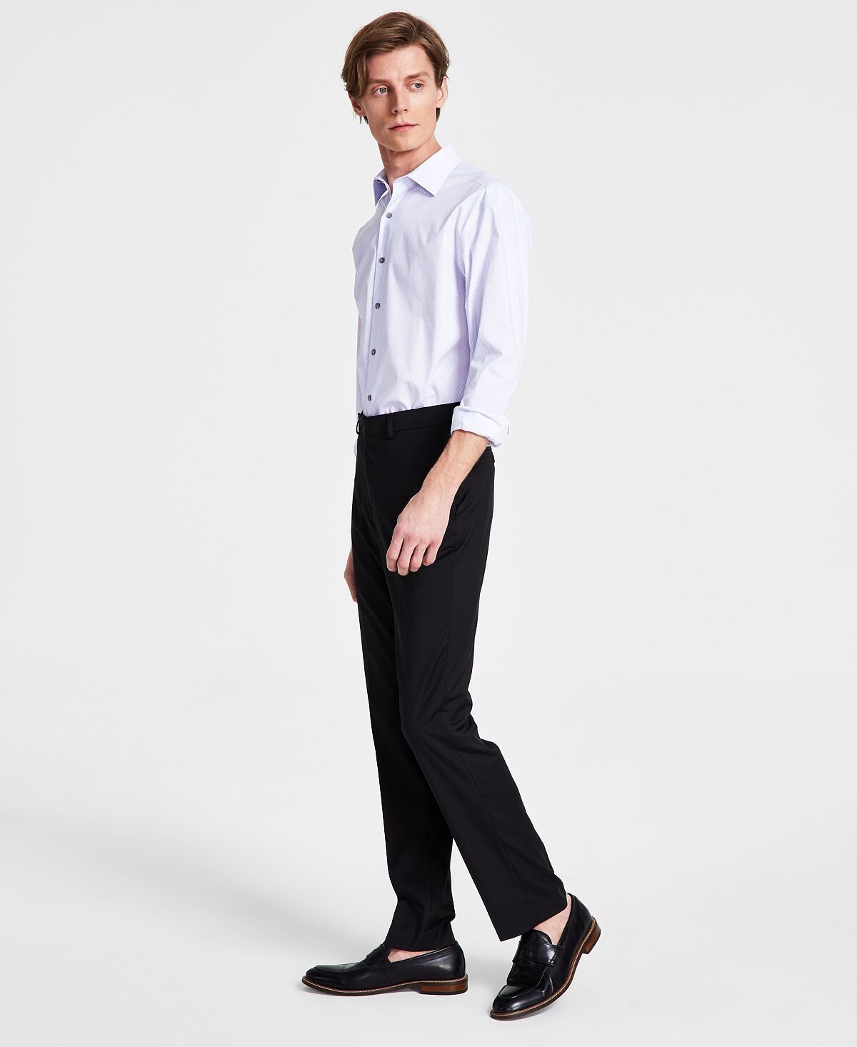 

Мужские классические брюки облегающего кроя Calvin Klein, черный