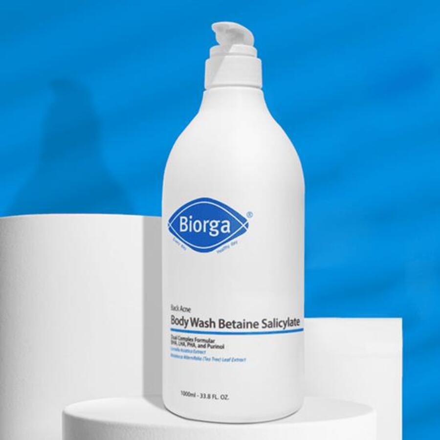 Гель для душа Biorga Back Acne Betaine Salicylate, 1000 мл — фото 3