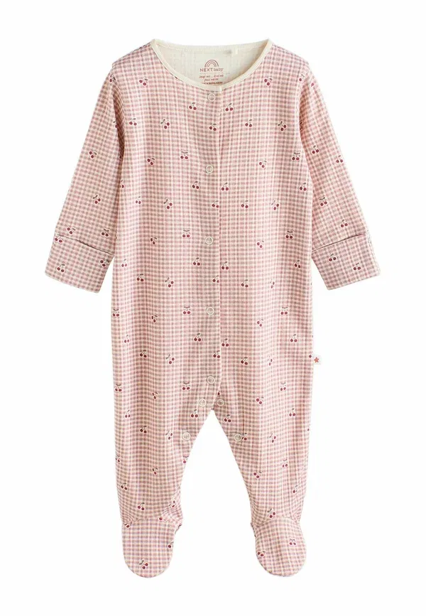 Комплект пижам из 3 штук из 100% хлопка, Next, Pink Rust Ditsy Floral, розовый — фото 4