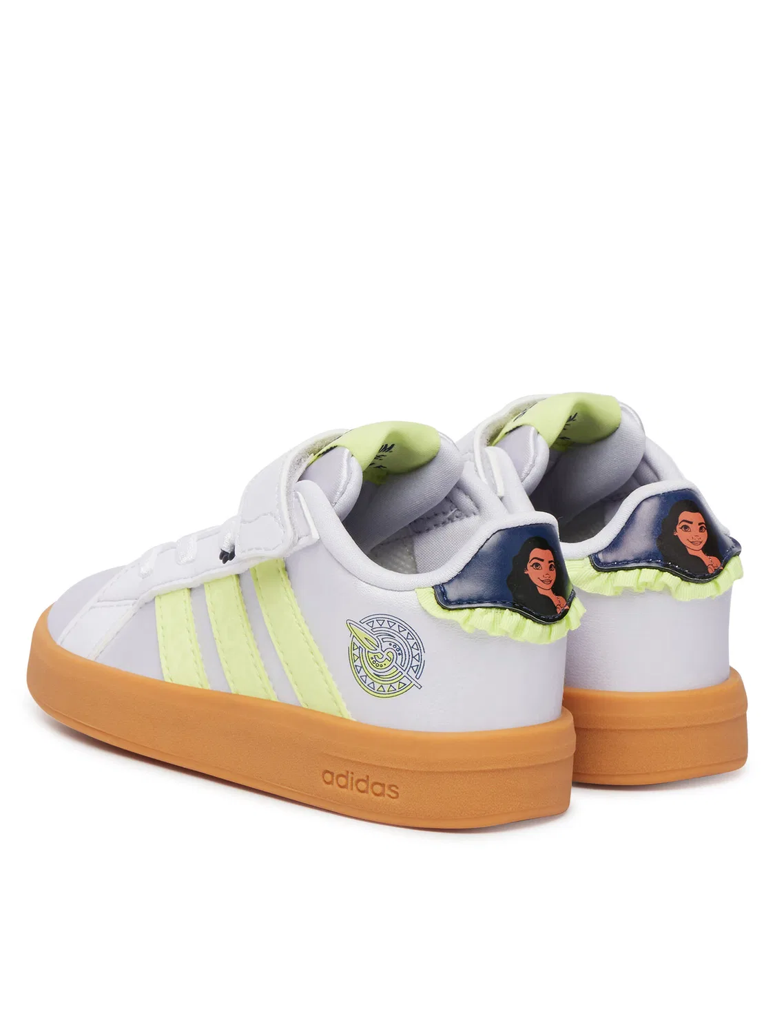 Кроссовки для девочки Disney Grand Court Shoes Infants Adidas, светло-сиреневый — фото 3