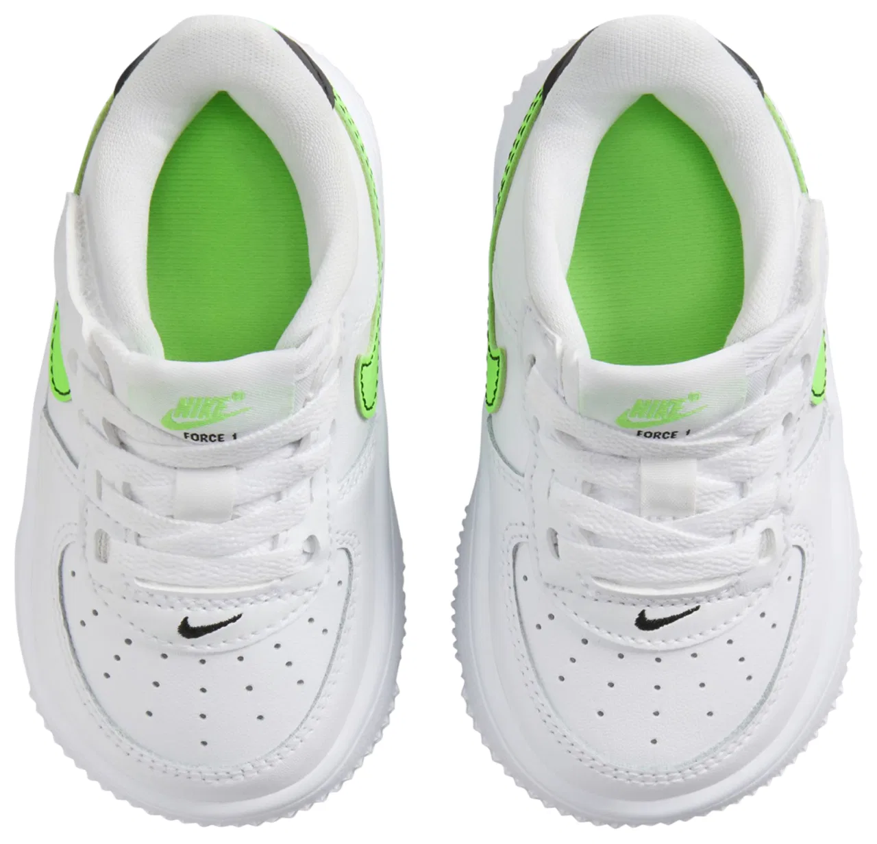 Кроссовки для мальчиков Air Force 1 Low EasyOn Nike, цвет White/Green Strike/Black — фото 4