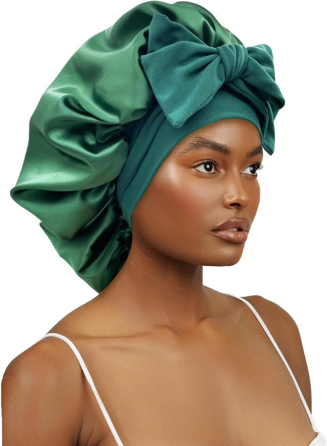 Шапочка для душа Satin Silk Bonnet, AUHKARUS, 1 шт, Зеленый