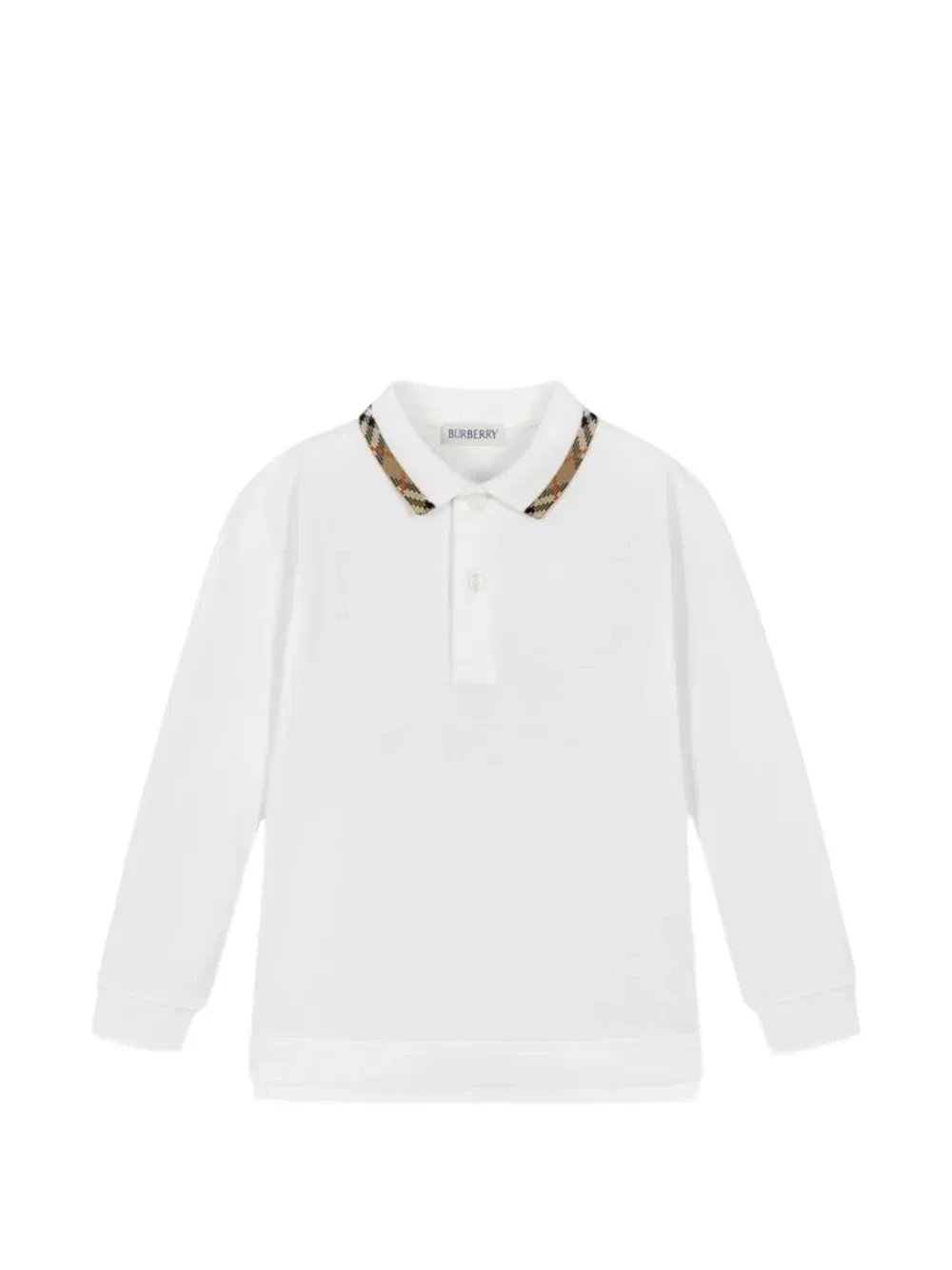 Поло с делкой Vintage Check. Burberry Kids, белый
