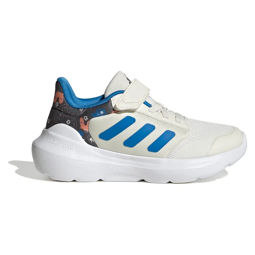 Детские кроссовки для девочек с липучками Tensaur Run 3.0 Adidas, White — фото 2