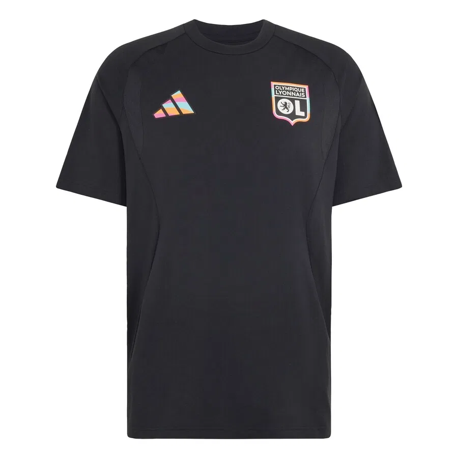 Черная футболка ADIDAS PERFORMANCE Performance Olympique Lyonnais Tiro
