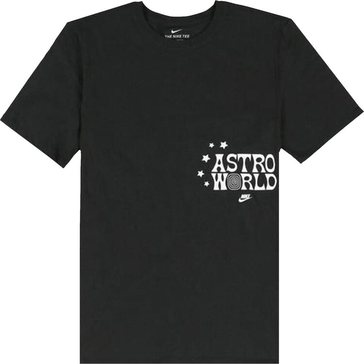 

Футболка Cactus Jack by Travis Scott x Nike Look Mom I Can Fly II T-Shirt 'Black', черный