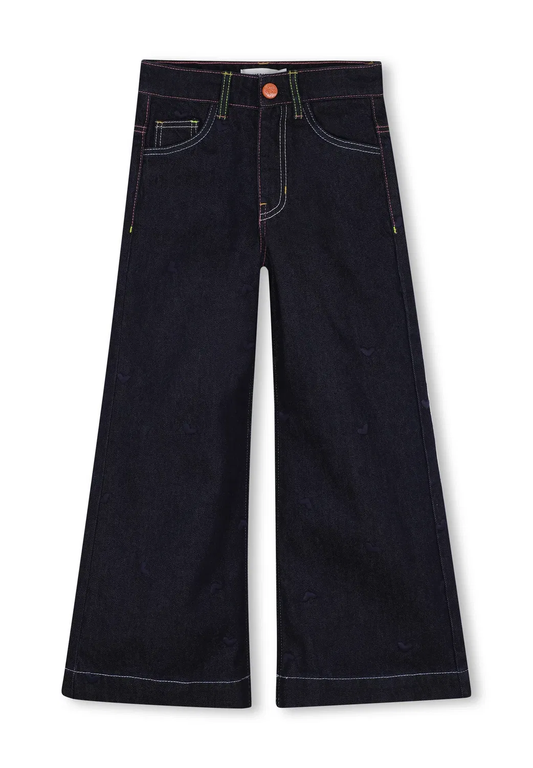 Джинсовые брюки для девочки - джинсы свободного кроя Billieblush, Raw Denim — фото 2