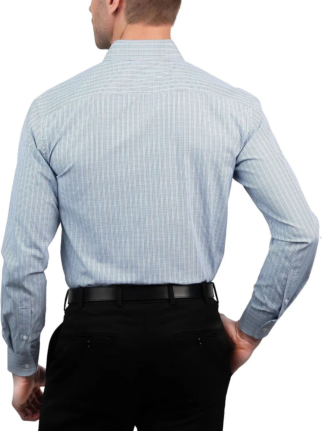 Мужская рубашка с длинным рукавом Slim Fit U.S. POLO ASSN., Blue Plaid — фото 4