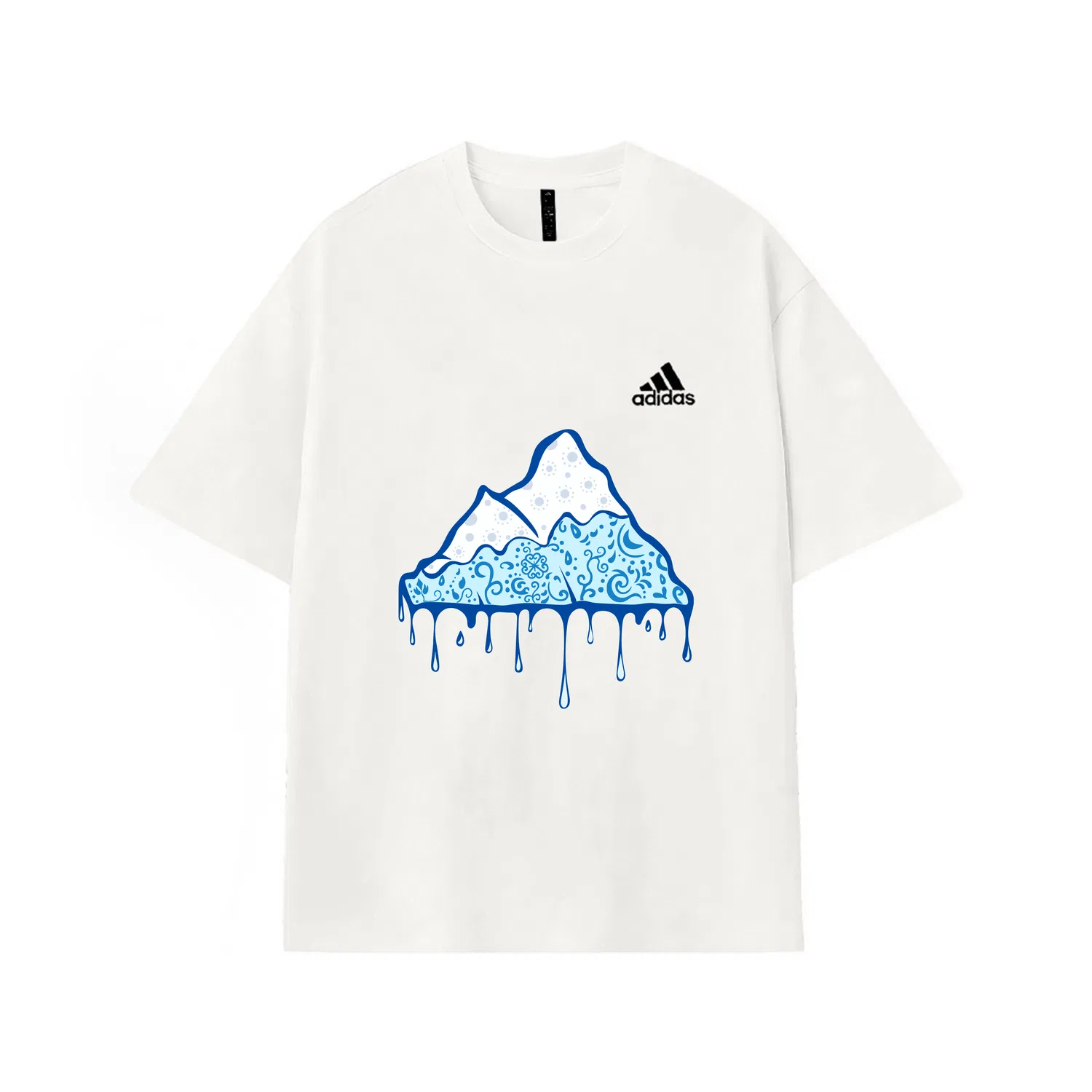 Футболка с логотипом Adidas MUST HAVES, White Blue