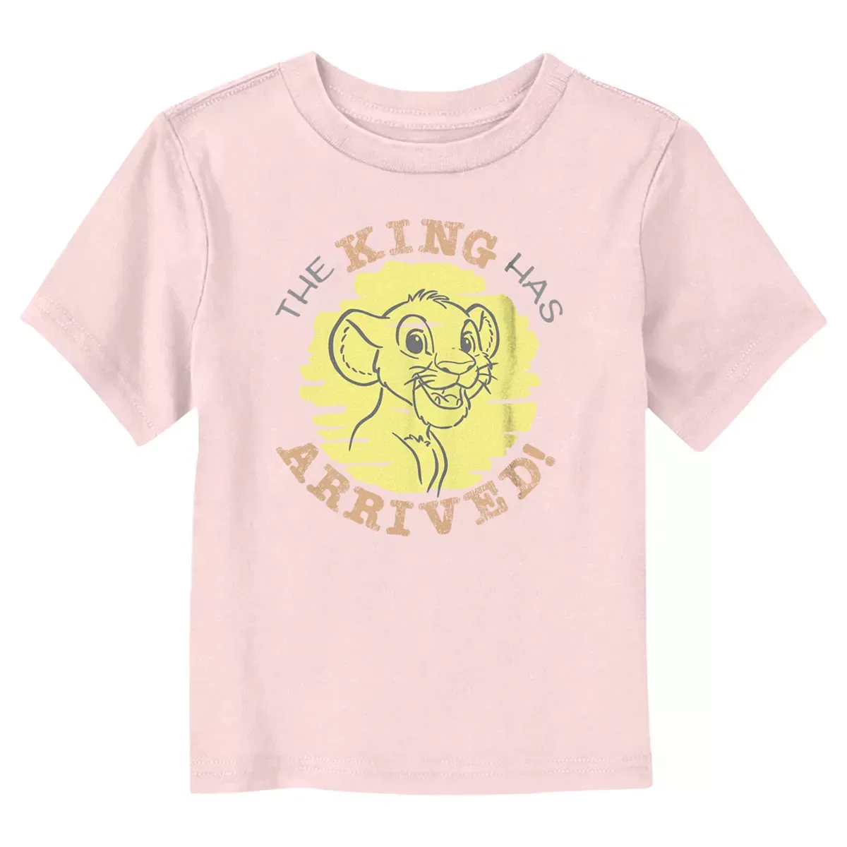 Детское футболка для девочек с принтом Simba Has Arrived The Lion King, Light Pink