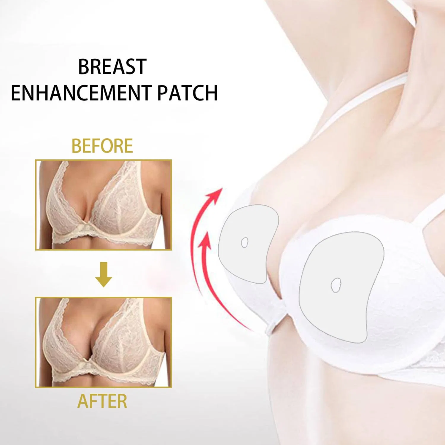 Патчи для увеличения груди NutroUp Ginger Bust Enhancement Patch, Sovtay, 50 шт, Натуральный — фото 2