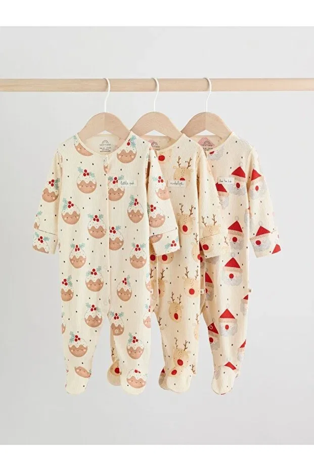 Детский комбинезон из хлопка с принтом Next Baby, Multicolor