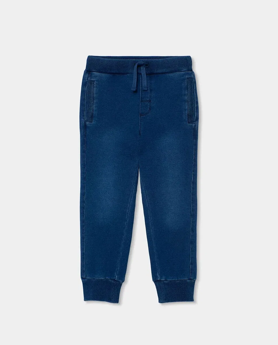 Детские джоггеры из денима с завышенной талией Boboli, Azul Denim