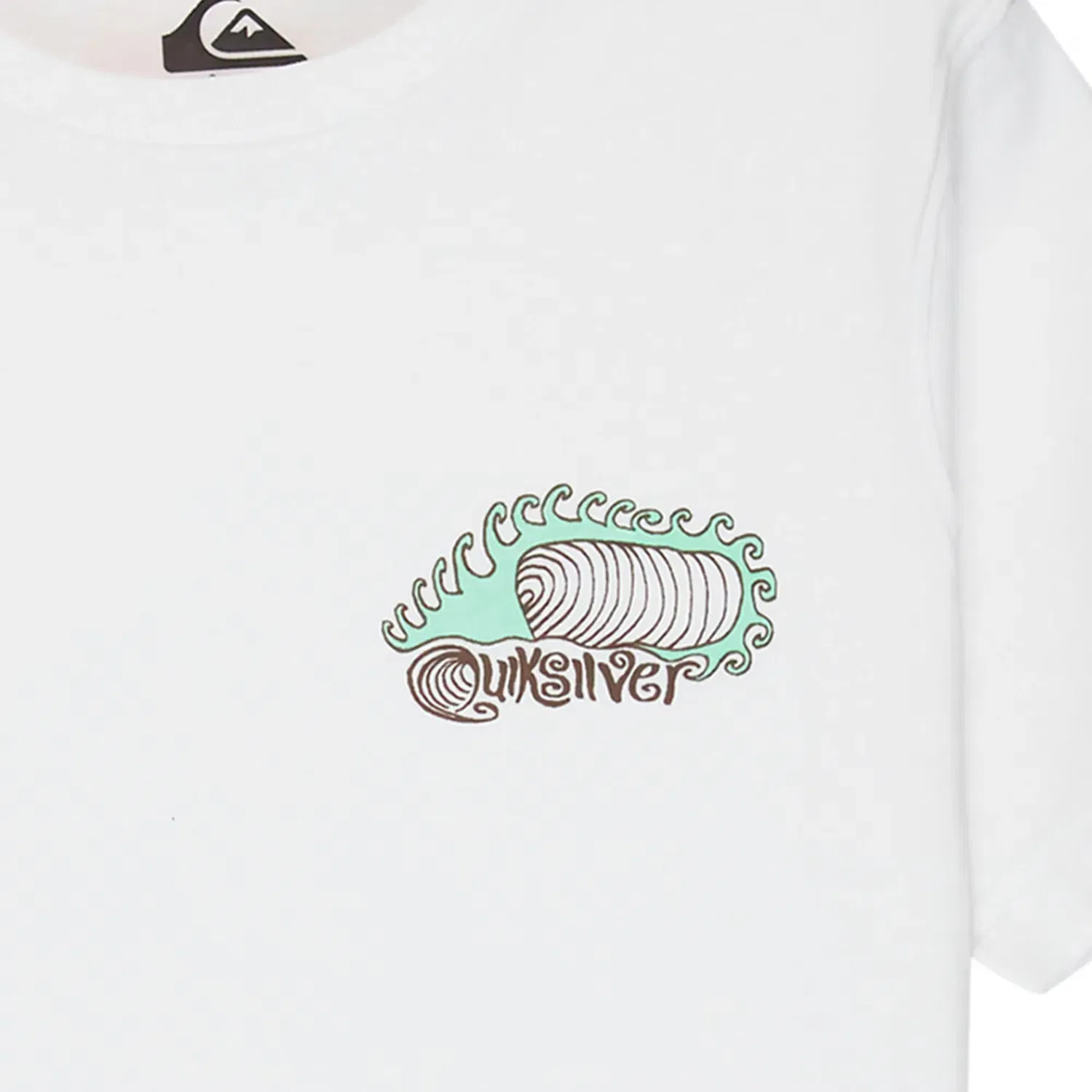 Детская футболка с коротким рукавом с принтом Skeleton Ride Quiksilver, Blanco — фото 3