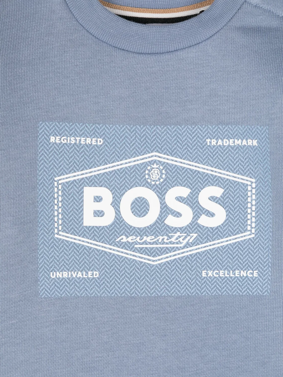 Св sweatshirt с логотипом BOSS, синий — фото 2