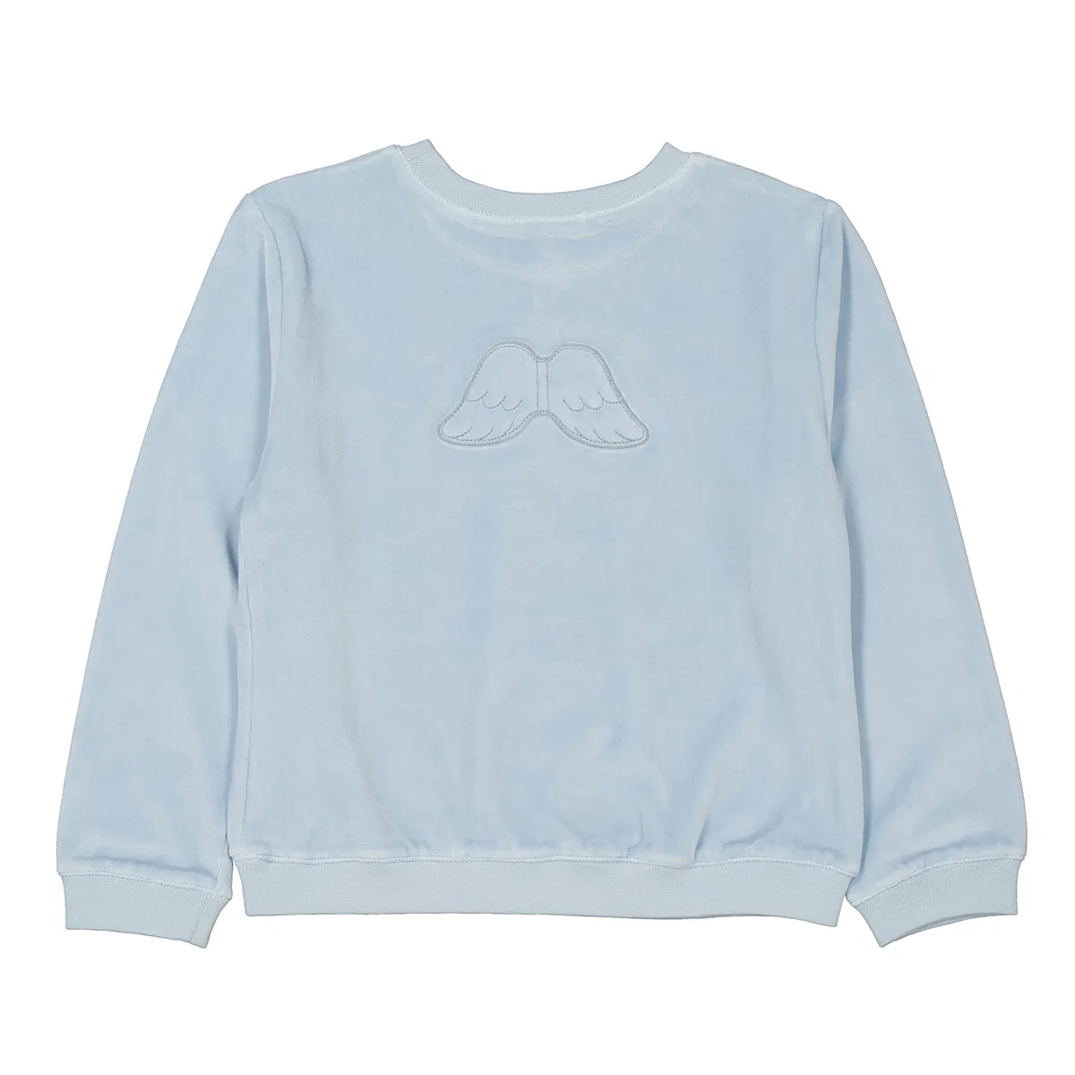 Детский свитшот из велюра Kids Dusty Blue Velour Sweater Marie Chantal, Dusty Blue — фото 3