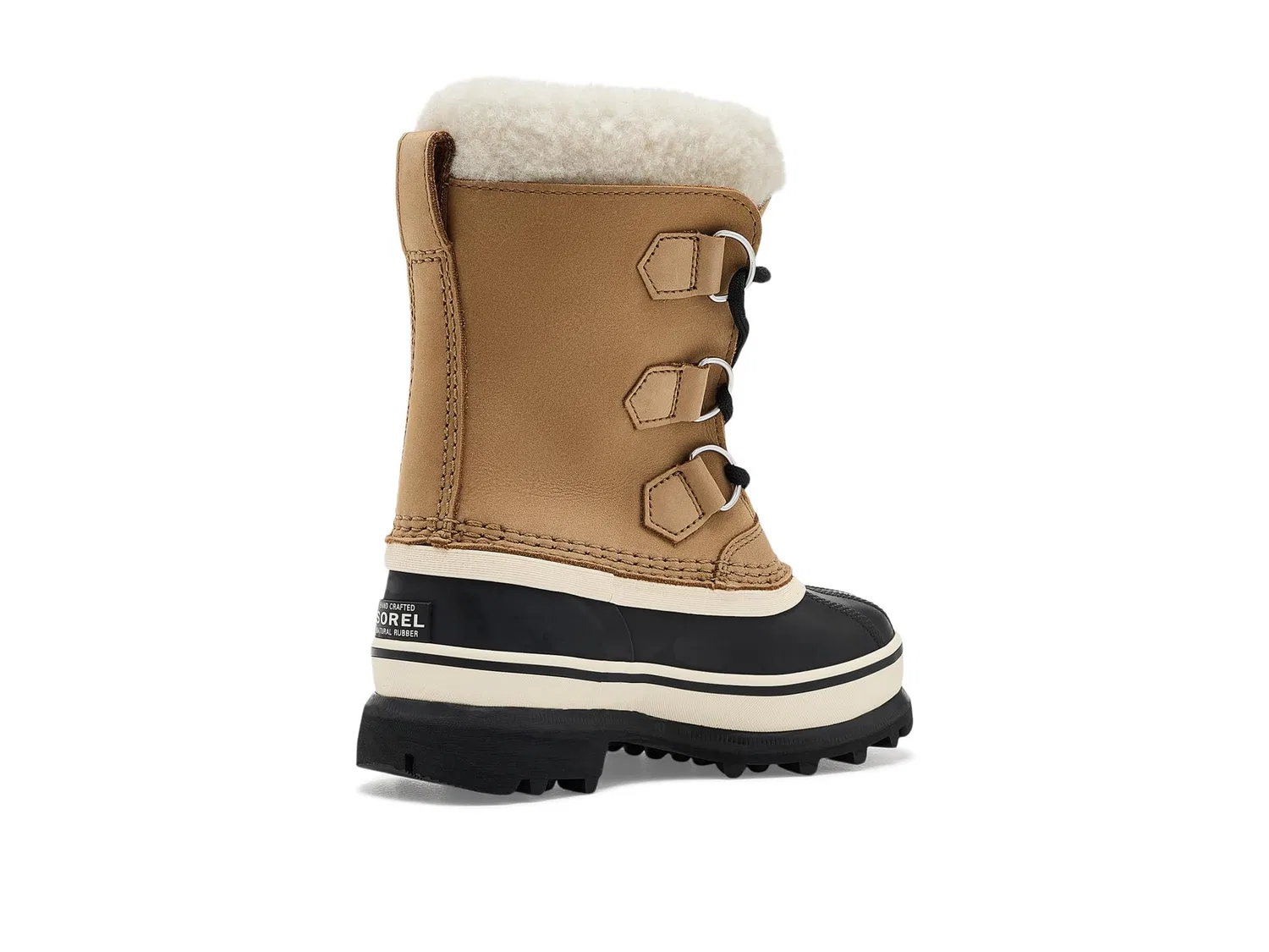 Водонепроницаемые ботинки Caribou Waterproof (для маленьких детей) Sorel Kids, Caribou Buff/Black — фото 4