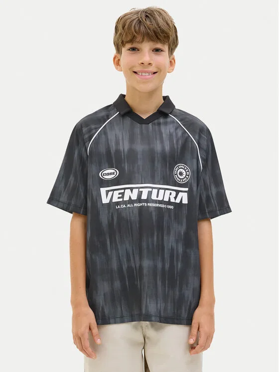 Поло loose fit Lido Jack & Jones Junior, серый