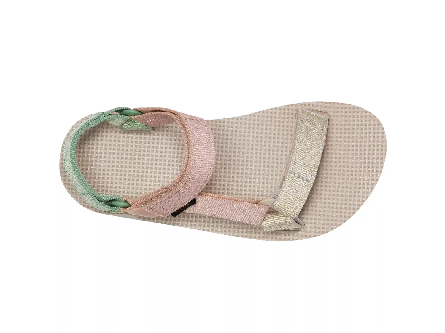 Сандалии Original Universal Metallic, Teva, светло-зеленый/светло-розовый/айвори — фото 4