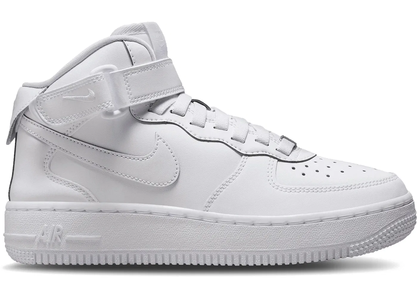 Детские кроссовки Lifestyle Nike Air Force 1 Mid EasyOn SE, White/White/White