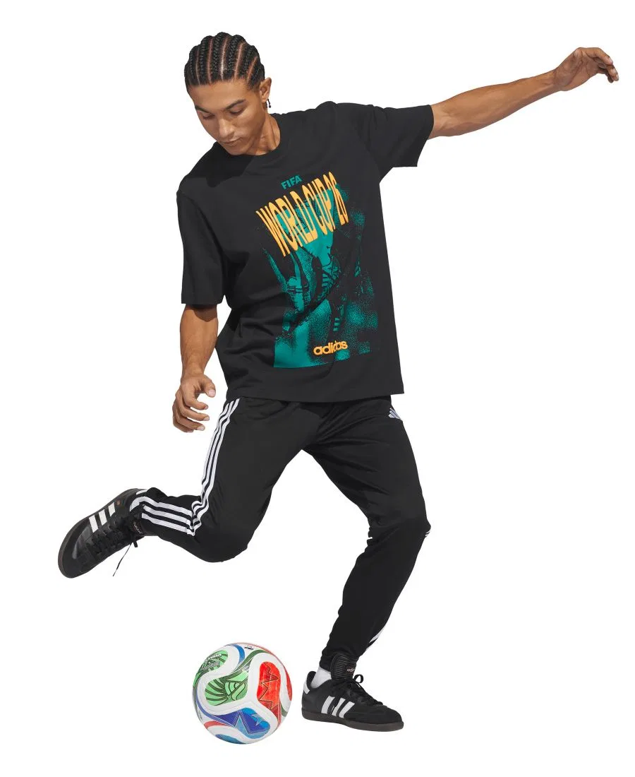Футболка с принтом World Cup 26 Tour Graphic adidas, Black — фото 2
