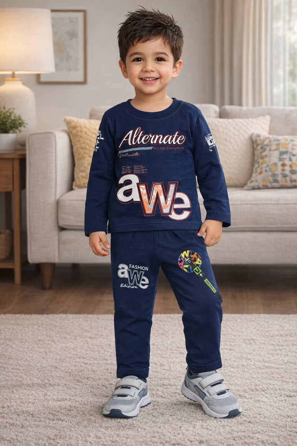 Комплект футболок и штанов 3-Pack Boys T-Shirt & Pants Set Inaabia, красный — фото 4