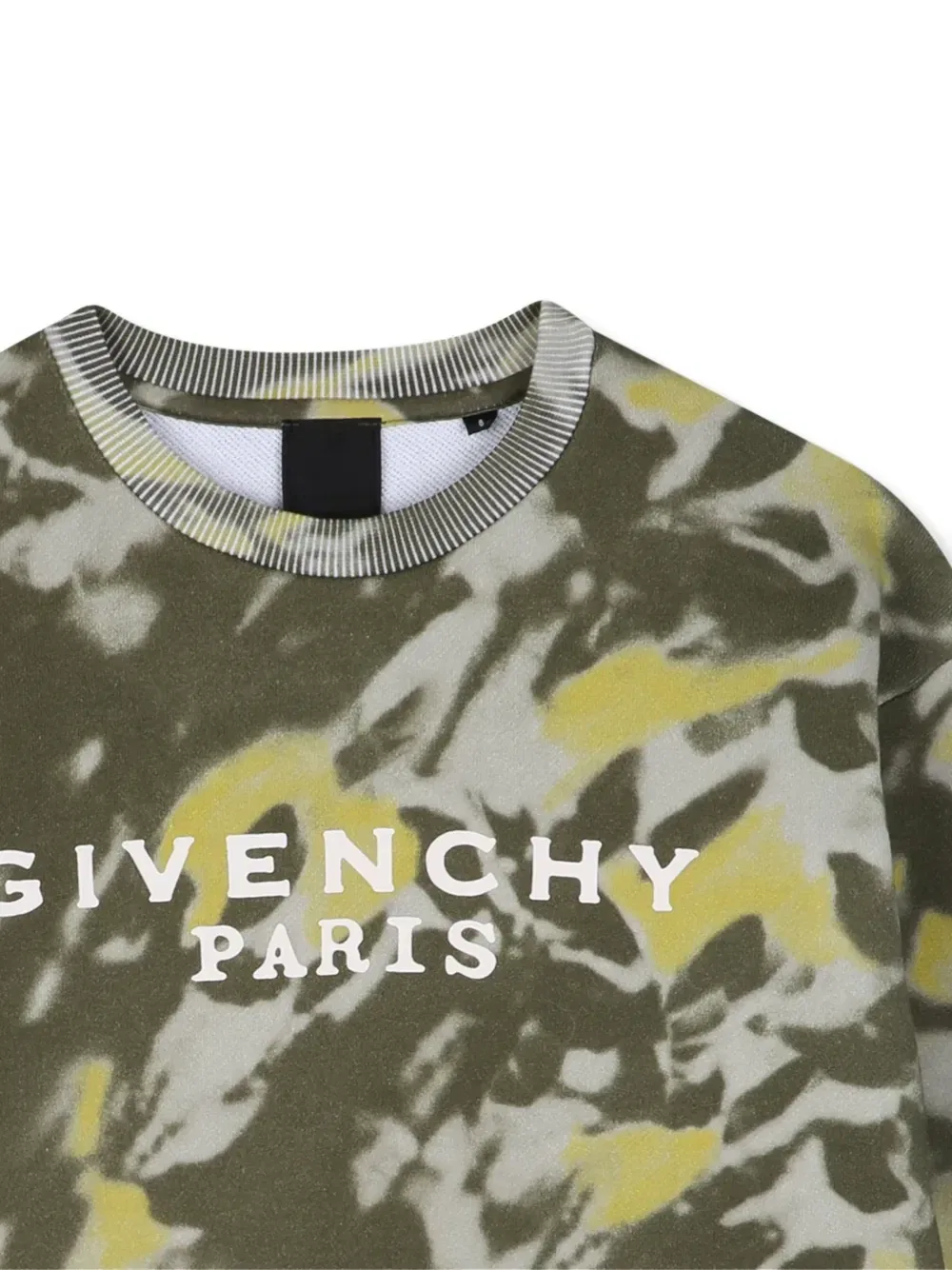 Толстовка с принтом тай-дай и логотипом Givenchy Kids, зеленый — фото 3