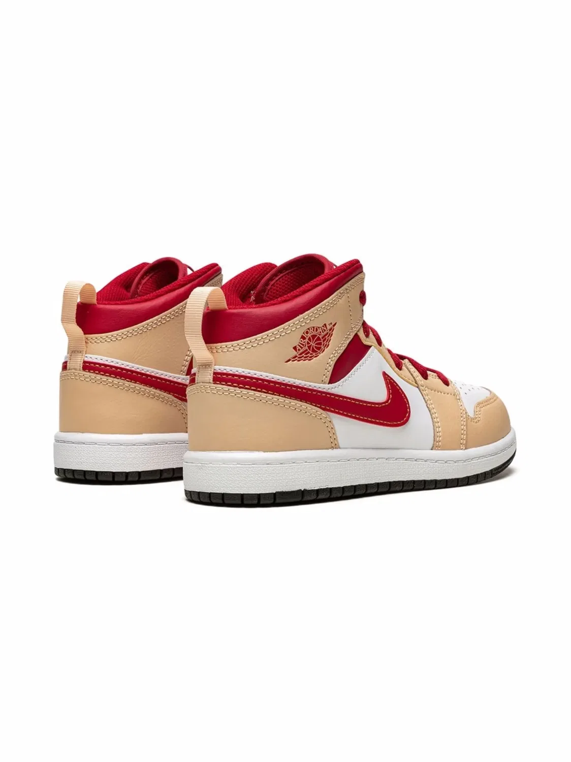 Кроссовки Jordan 1 Mid "White Onyx/Light Curry" — фото 2