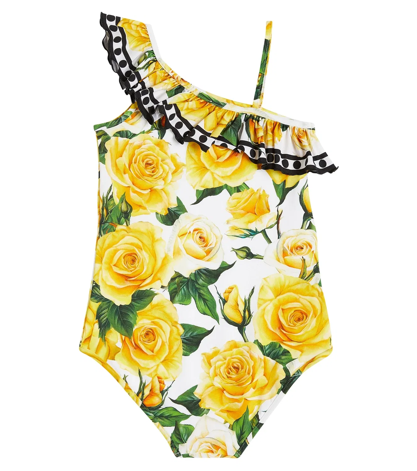 Раздельный купальник с цветочным принтом Dolce&Gabbana Kids, желтый — фото 3