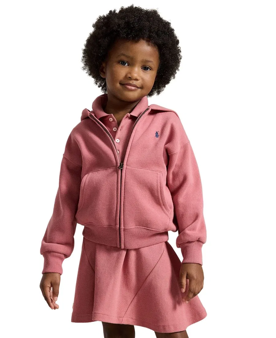 Худи с длинным рукавом, на молнии Polo Ralph Lauren, Canvas Pink