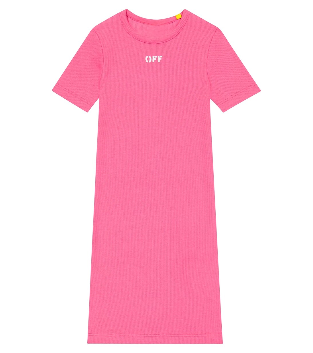 

Платье-футболка Off Stamp из смесового хлопка Off-White, белый