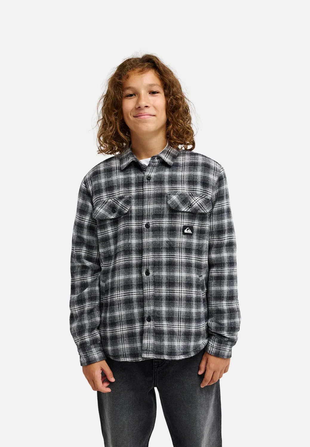 Юнген 8-16 одежда|топы - легкая куртка Quiksilver, Anthracite — фото 2