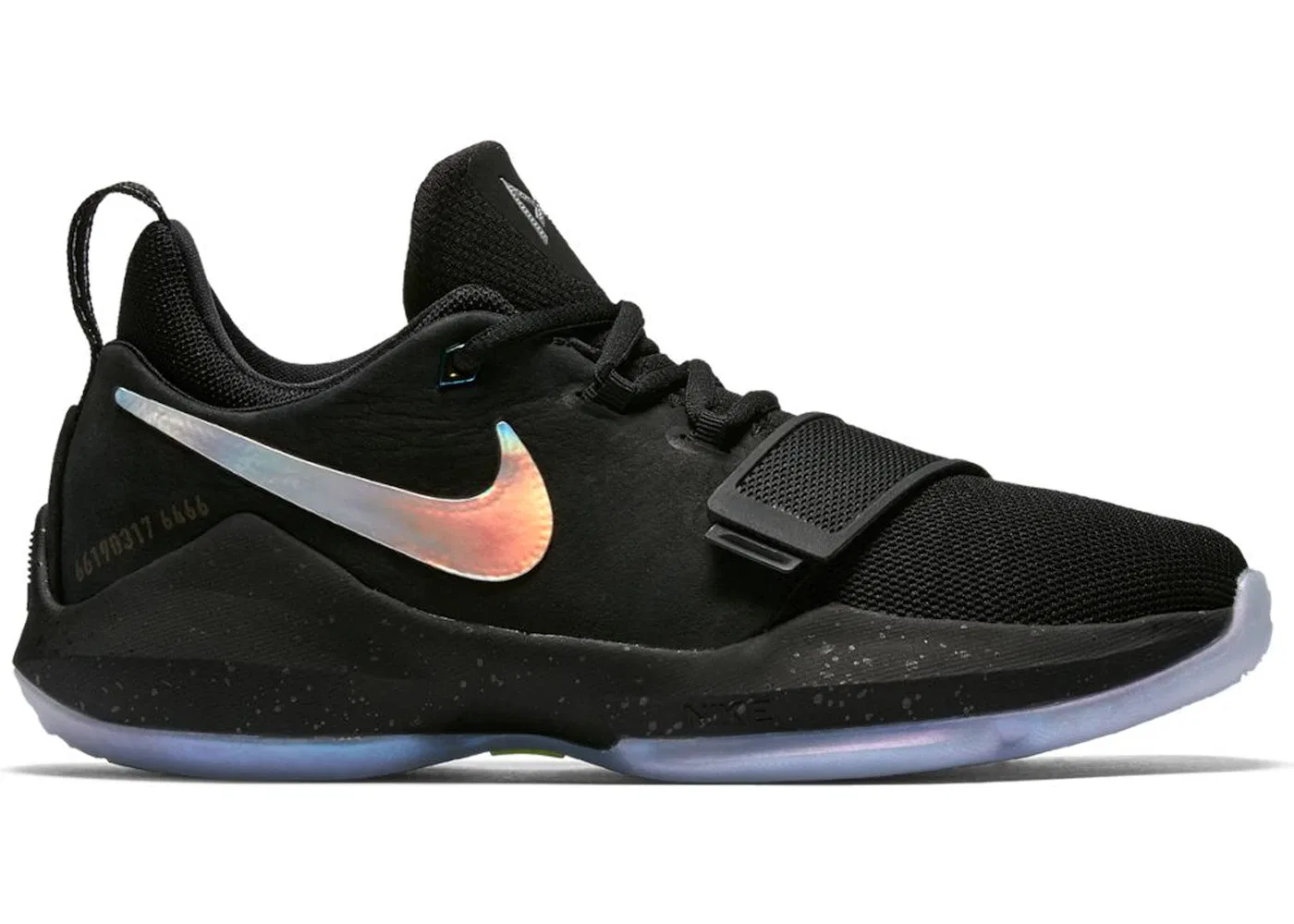 Детские кроссовки для мальчиков с высокой производительностью Nike PG 1, Black/Multi-Color