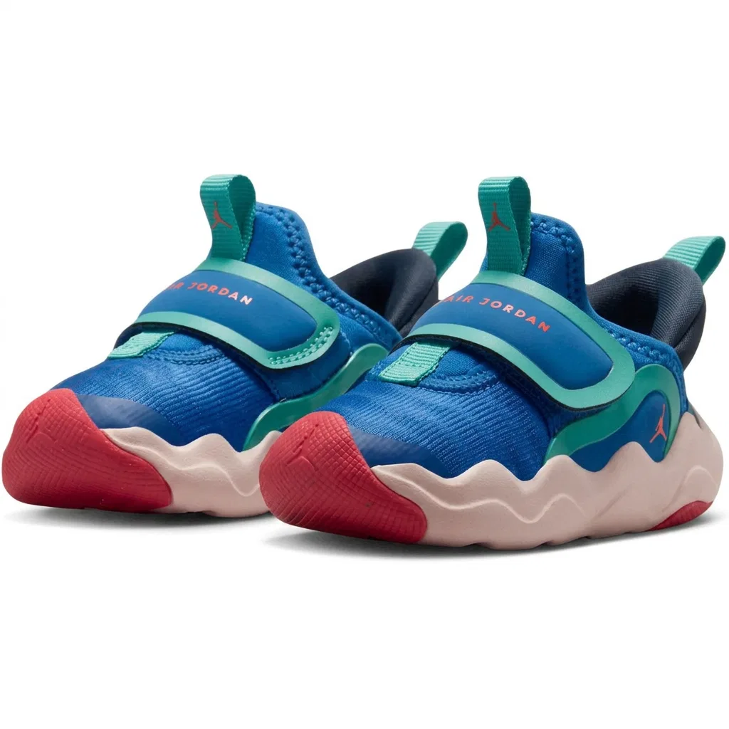Детские кроссовки для мальчиков Jordan 23/7.2 True Blue/Blue Fox/Dynamic Green/Race Red — фото 4