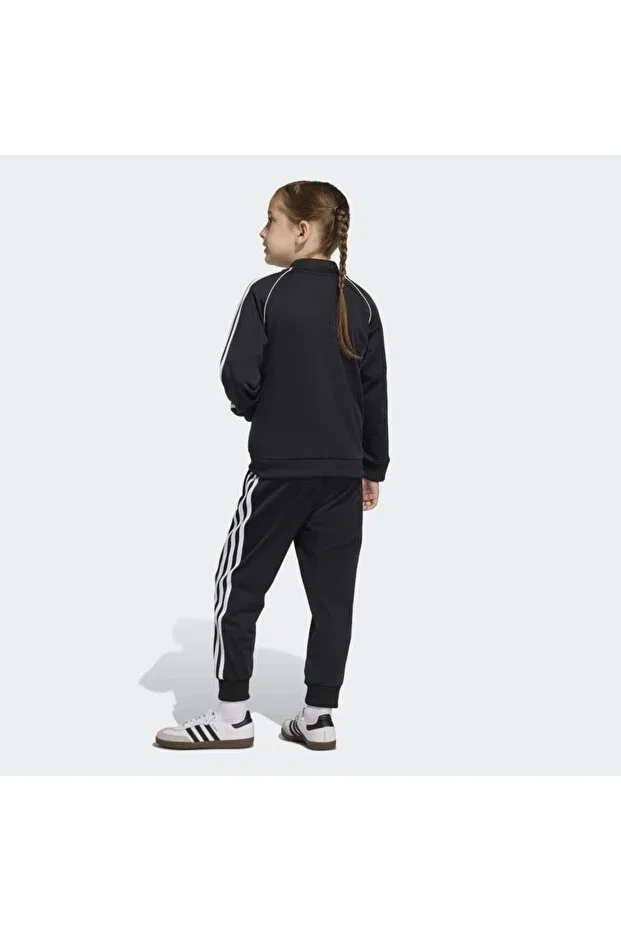 Детский спортивный костюм для девочек Adidas, Negru — фото 3