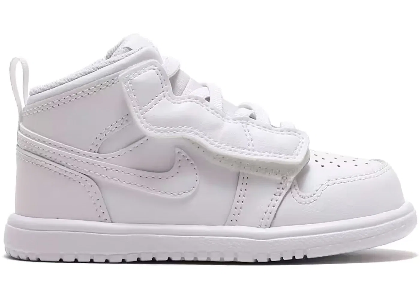 Детские кроссовки для мальчиков кожаные Jordan 1 Mid Alt Jordan, White White White
