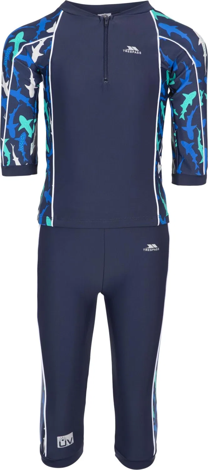 Детский купальный комплект с принтом Smiley Trespass, Bunt Blau Navyblau