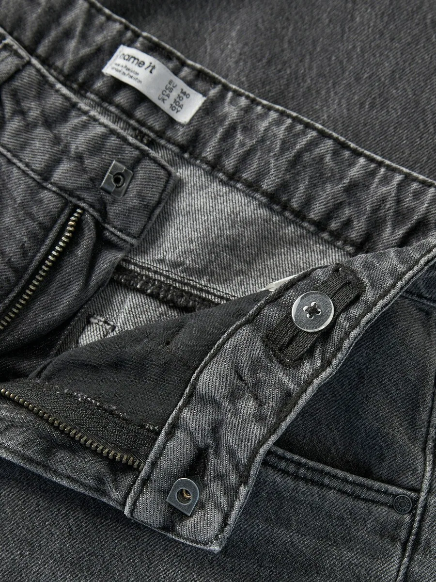 Джинсы NAME IT Barrel Jeans 'NKFBella' темно-серого цвета — фото 4