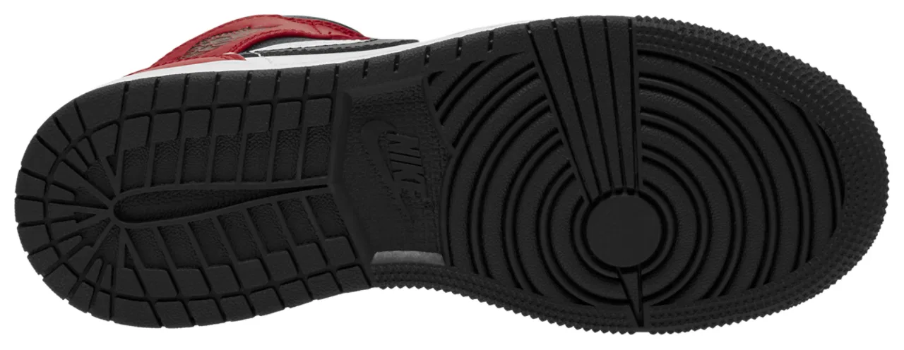 Баскетбольные кроссовки для мальчиков AJ 1 Mid Jordan, цвет Black/Gym Red/Black — фото 3