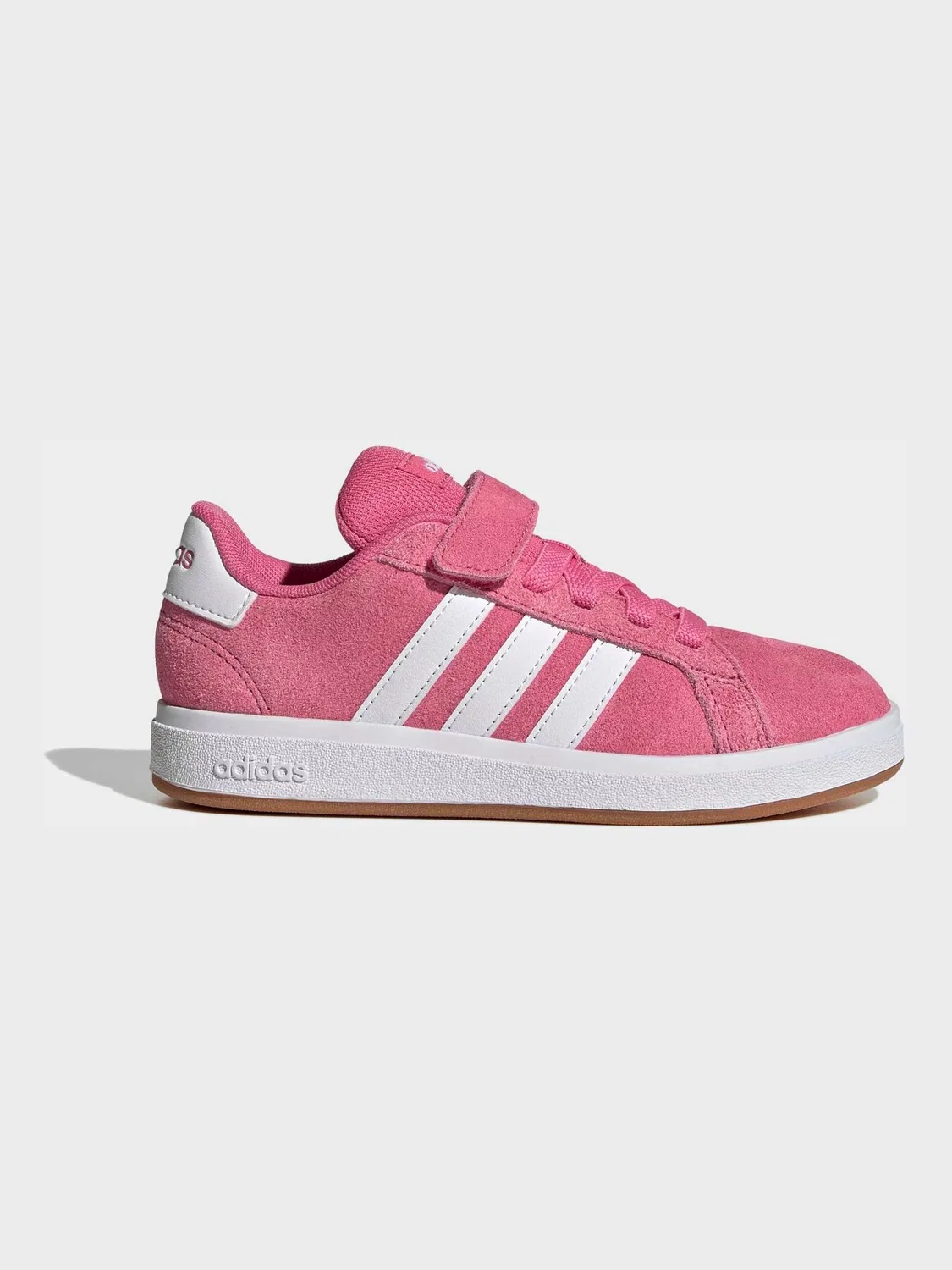 Кроссовки детские adidas Grand Court 00s на эластичных шнурках, розовые — фото 3