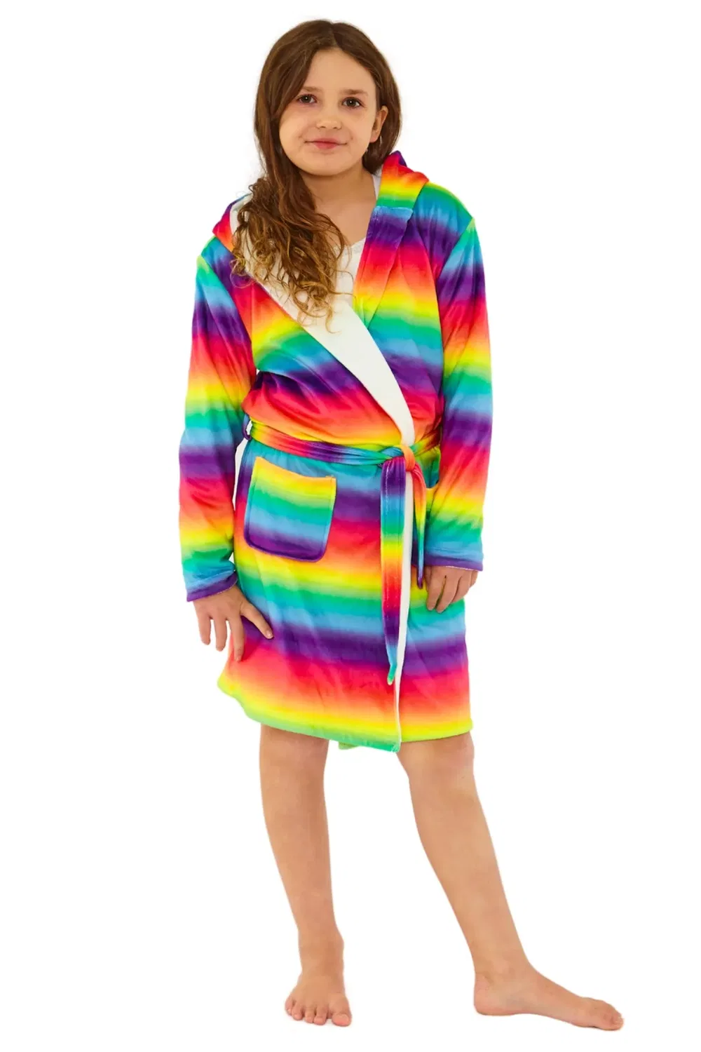 Детский халат из флиса Rainbow Ombre Cozy N Dozy, Multi — фото 3