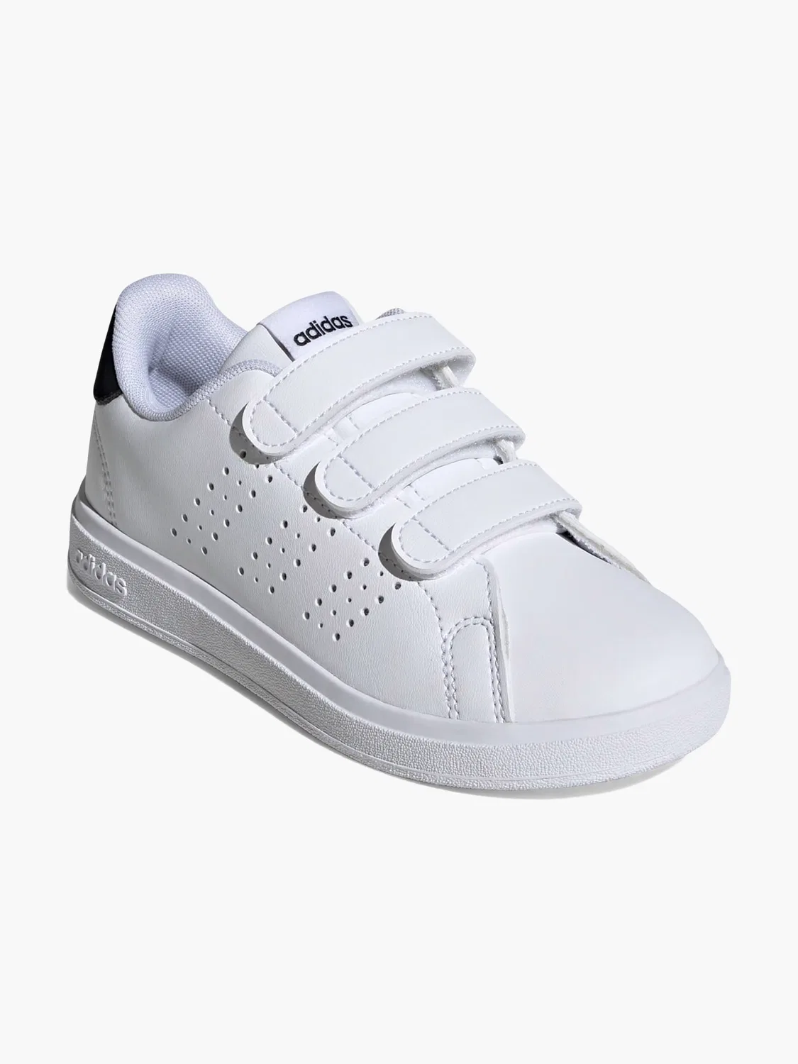 Детские кроссовки с липучкой Adidas Advantage Base 2.0, белый — фото 2