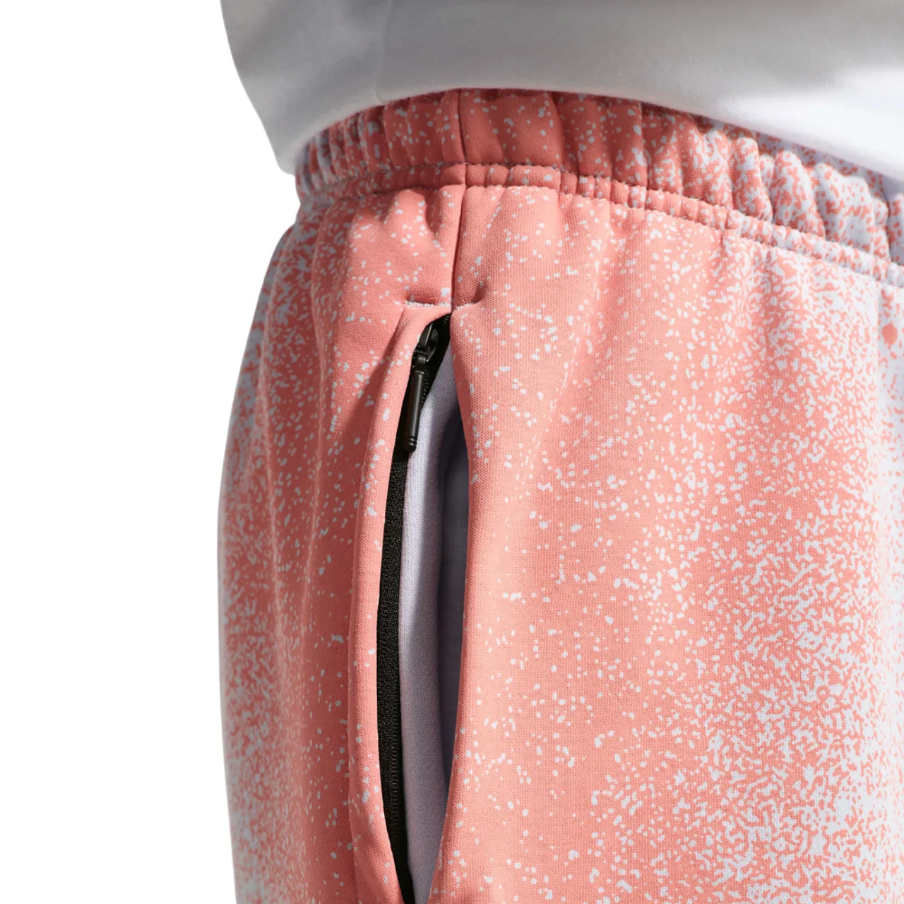 Мужские шорты Standard Issue Fleece 5" Nike, цвет Orange Pulse/Barely Volt/Grey — фото 3