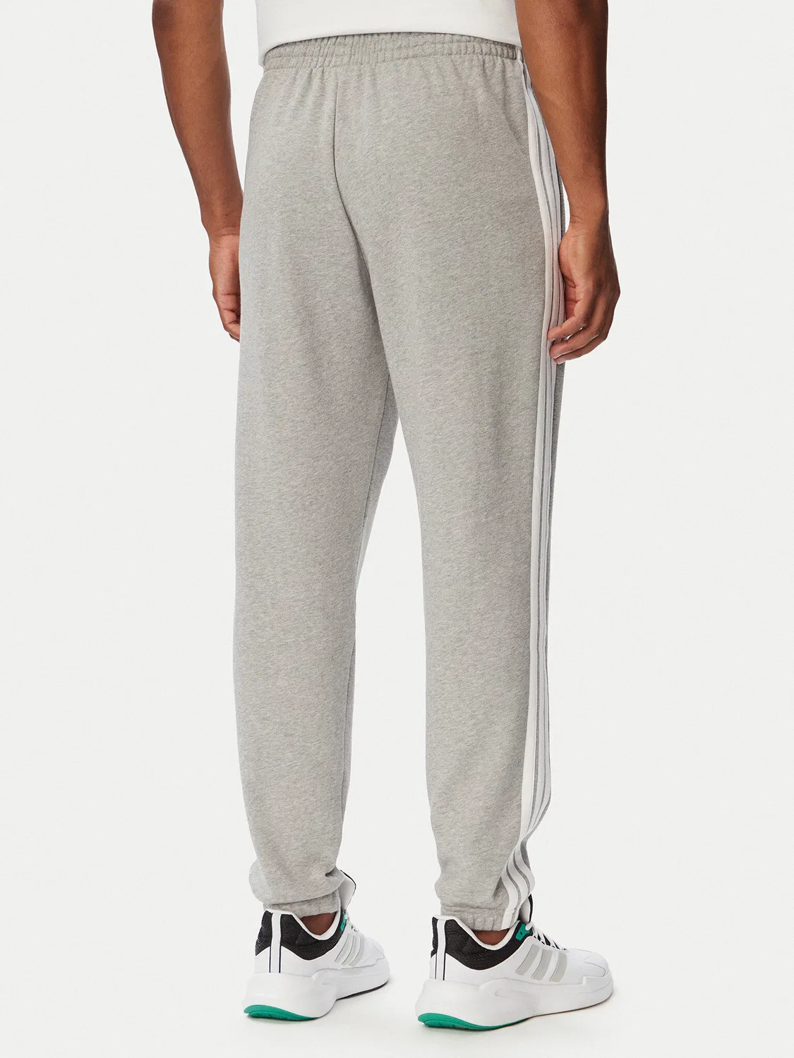 Мужские спортивные штаны стандартного кроя Essentials Adidas, светло-серый — фото 3