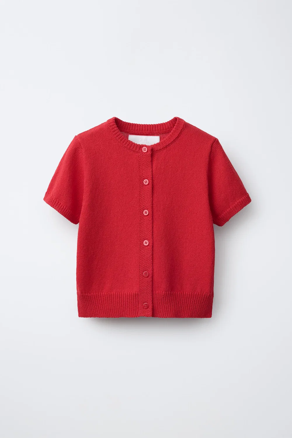 Кардиган с коротким рукавом ZARA, Red
