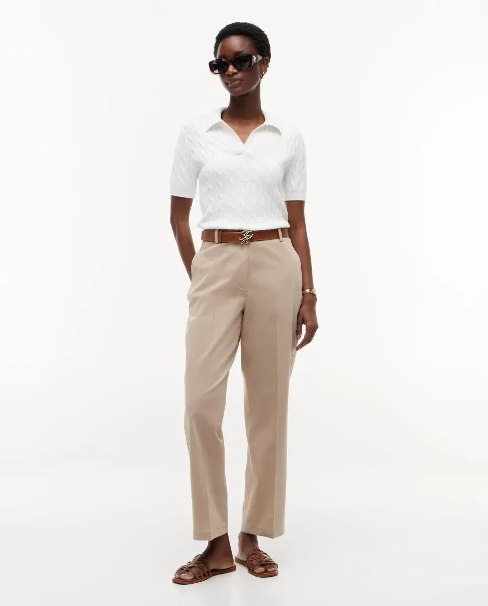 Женские брюки-чинос прямого кроя Tommy Hilfiger, Beige