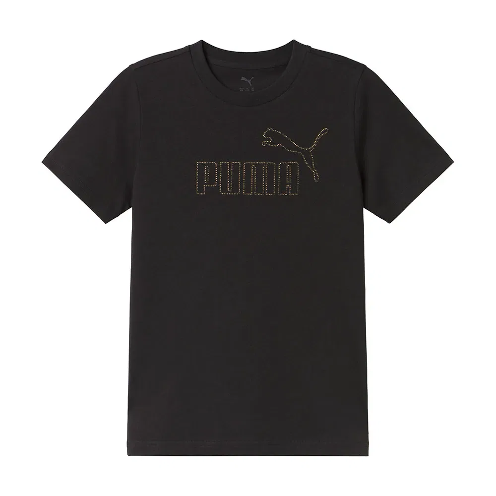 Детская футболка с коротким рукавом Puma Essential+ Rhinestone, Black