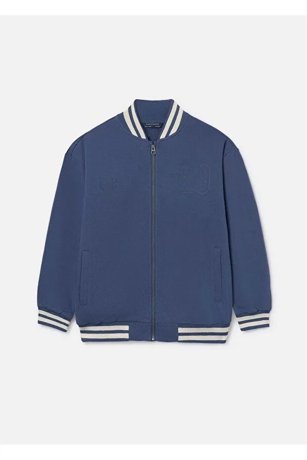 Детские свитшот для мальчиков с принтом Mayoral, Navy Blue — фото 4