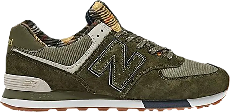 

Кроссовки New Balance 574, темно-зеленый/кремовый