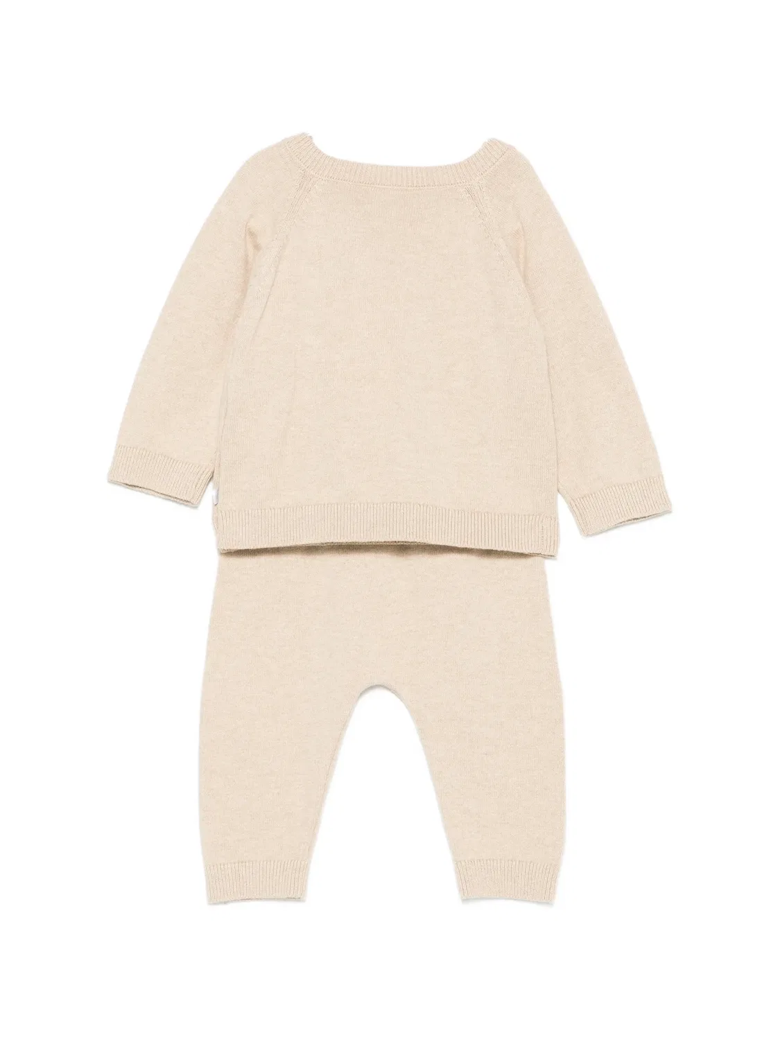 Комплект из топа и брюк Petit Bateau, нейтральные цвета — фото 2